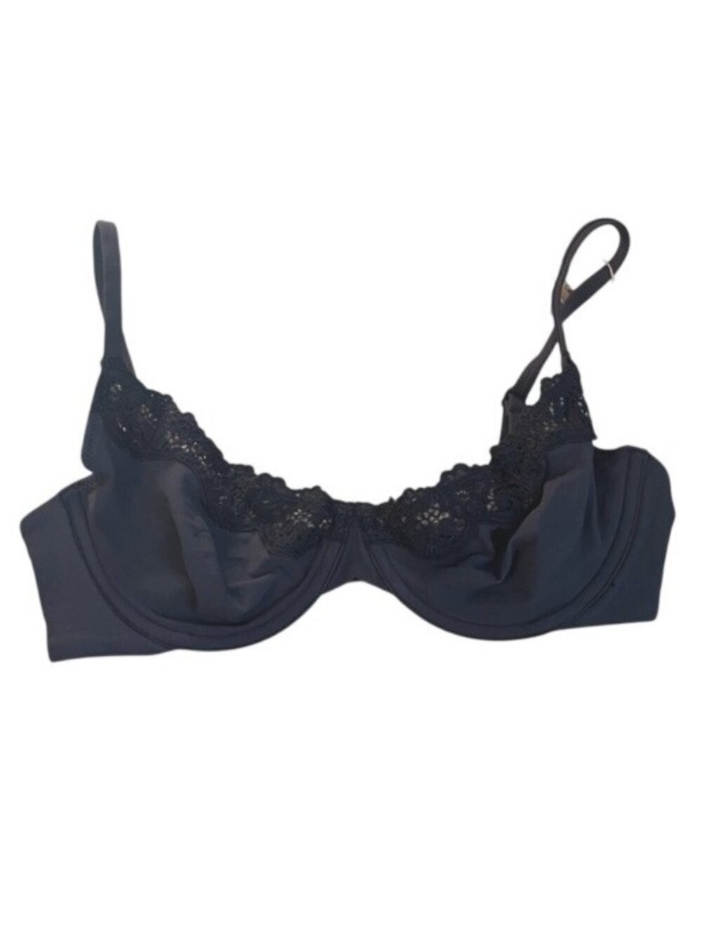 NWT Skims 32C Fits Everybody Lace Underwire Bra Onyx Black MSRP $54